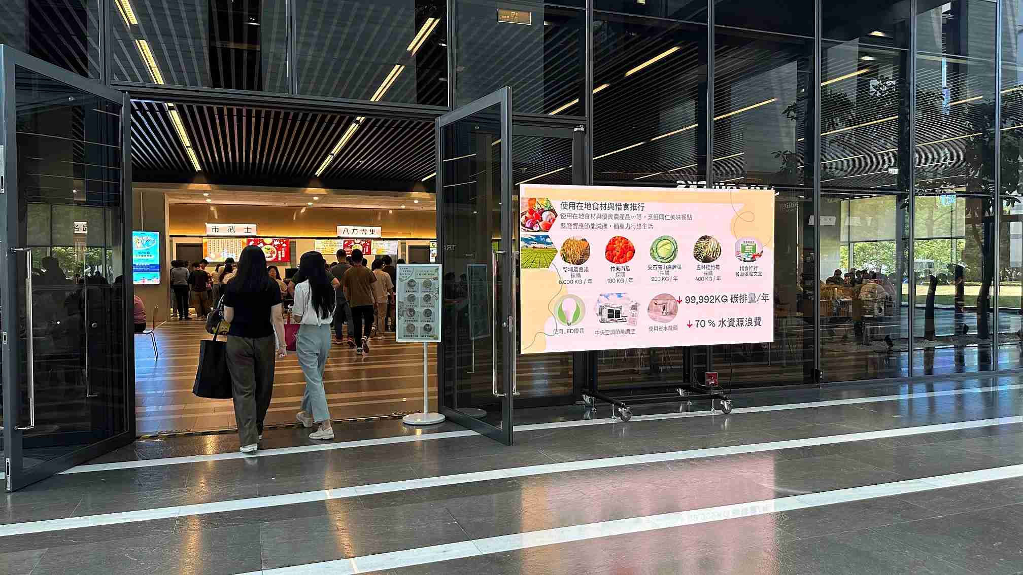  2121非凡从日常办公环境出发，，，于总部大楼员工餐厅推广低碳饮食、、、发起减碳挑战等，，由内而外引导员工反思及改变个人日常行为，，将公司转型成推动永续发展的重要场域